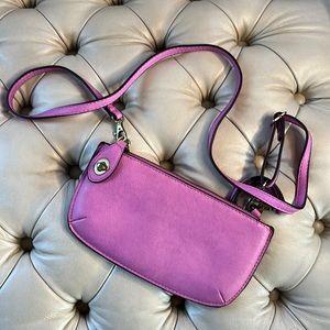 💗Joy Susan Vegan Leather Small Purse Shoulder/Wristlet Pinkish Purplish Color💗